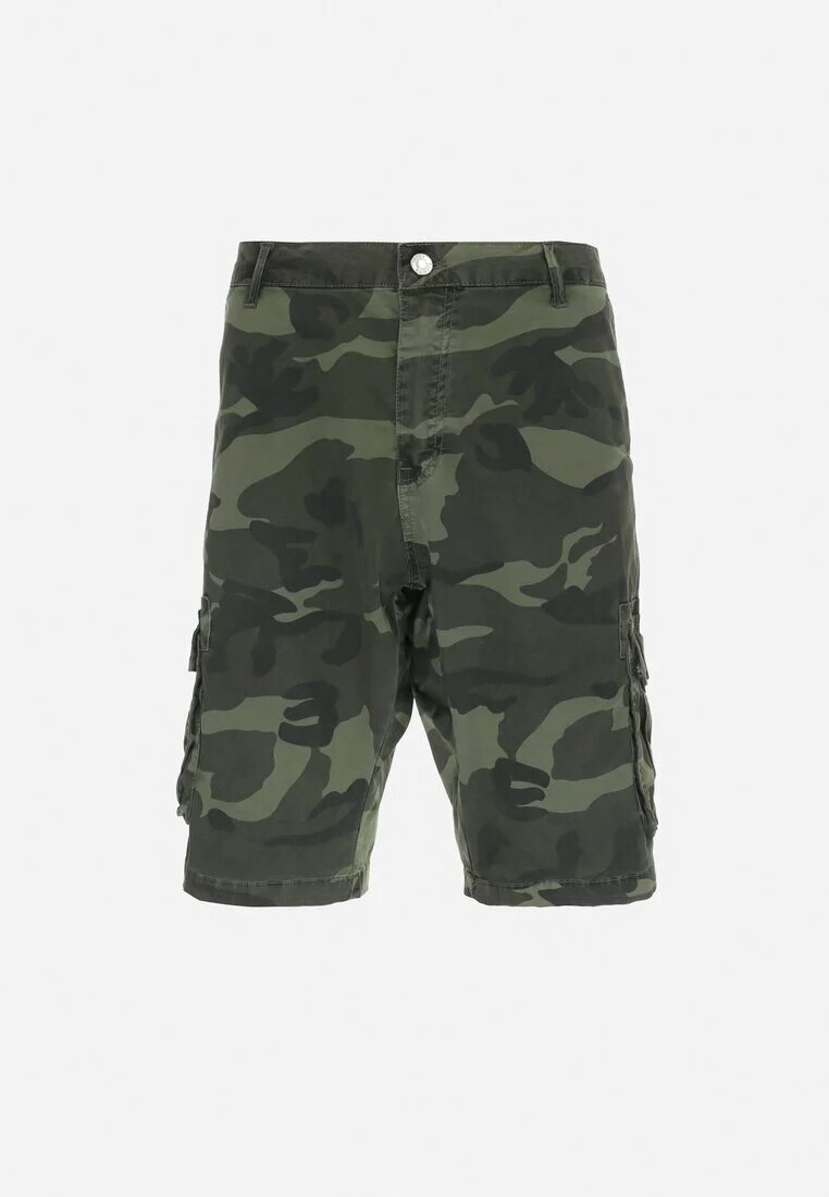  Pantaloni scurți Verde închis Moro cu Buzunare Late Herkett
