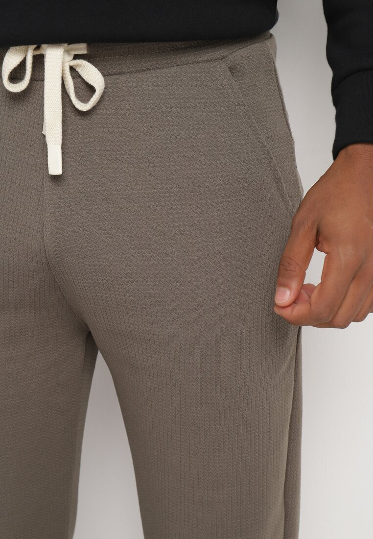  Pantaloni sport Verzi cu Bumbac și Șnururi Arlania