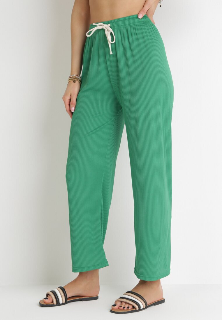  Pantaloni Verzi cu elastic în talie și șnur Trivisa