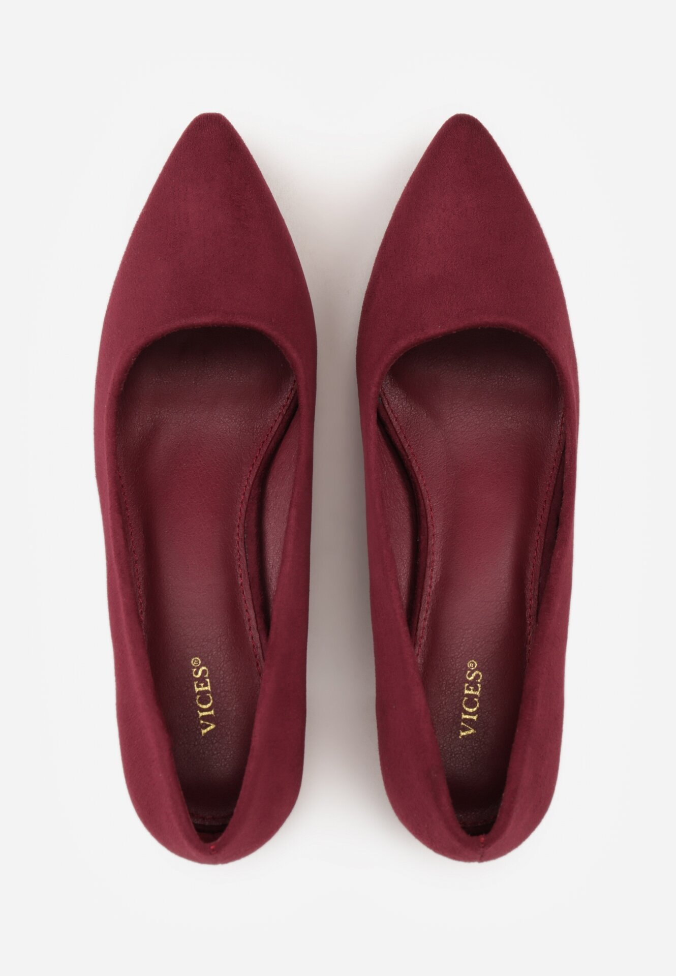  Pantofi cu toc Bordo