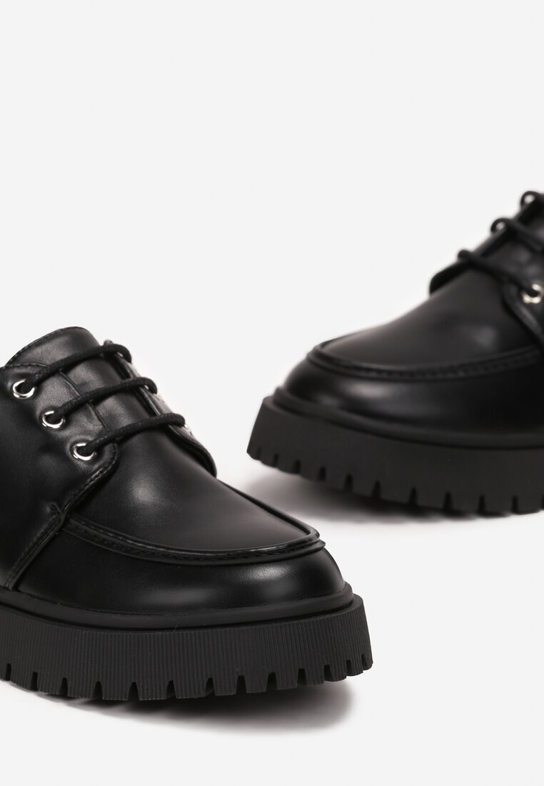  Pantofi Negri cu Protector Leasias