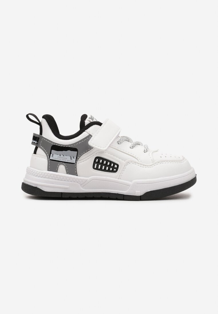  Pantofi Sport Alb-Negru Prinse cu scai Legate decorativ Melliora