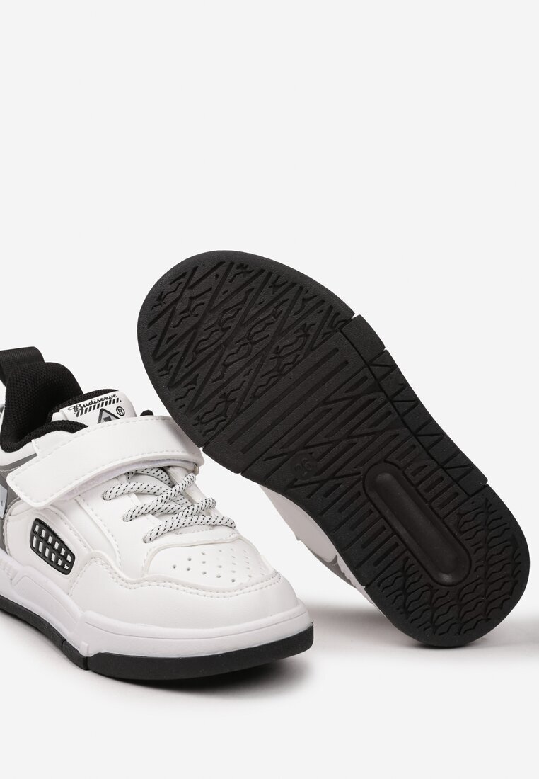  Pantofi Sport Alb-Negru Prinse cu scai Legate decorativ Melliora