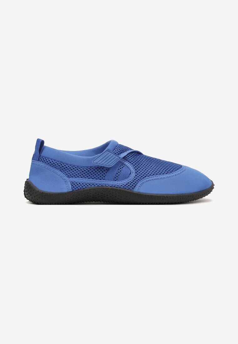  Pantofi sport albaștri slip-on plați de apă cu perforații Rivanema