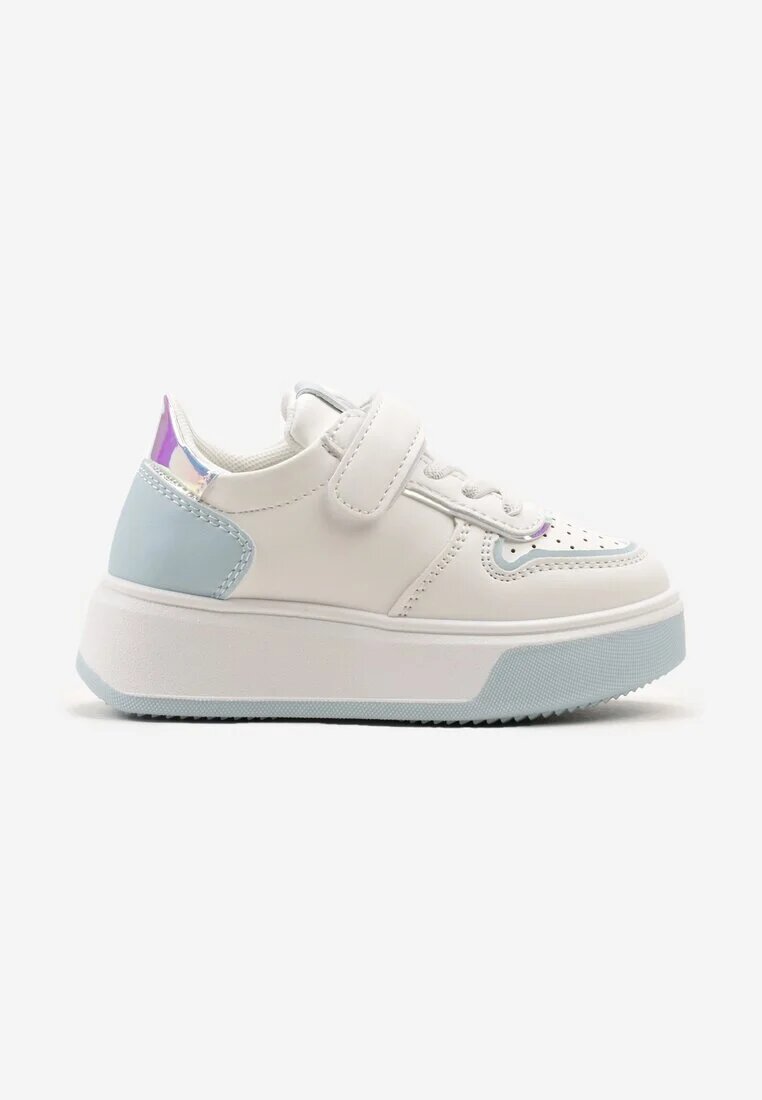  Pantofi Sport Albaștri Sneakers cu Velcro și Platformă Landuela