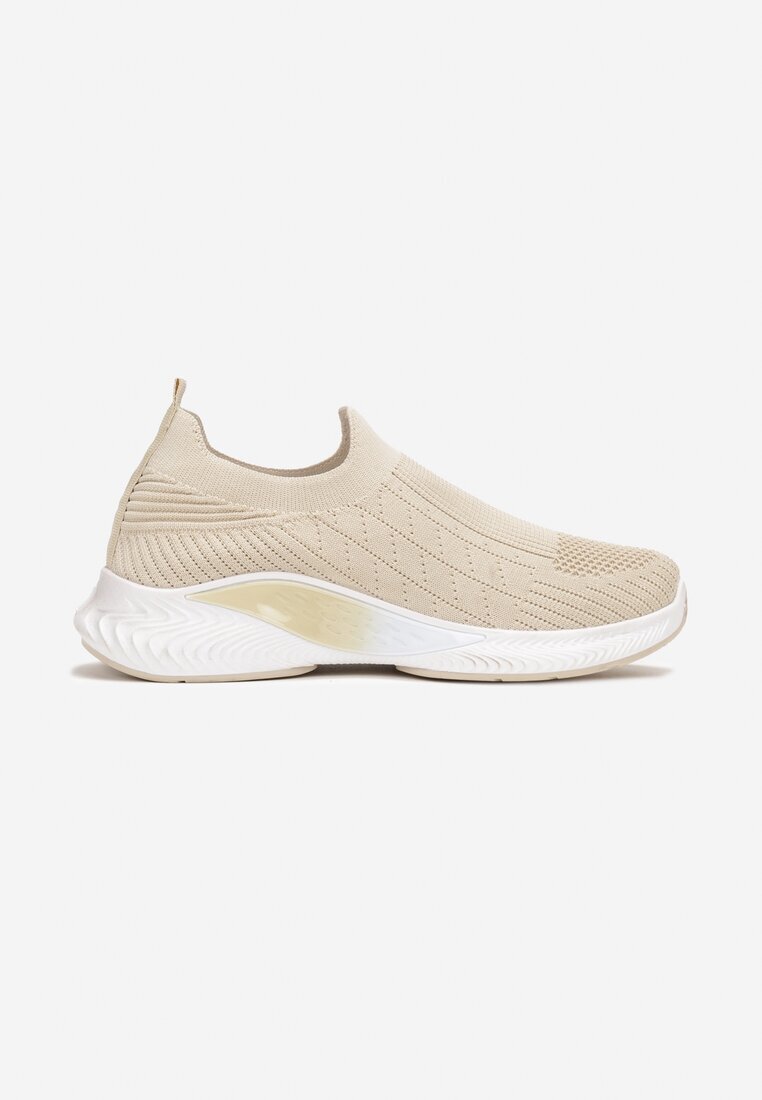  Pantofi Sport Bej cu Față Flexibilă și Talpă Decorativă Pilly