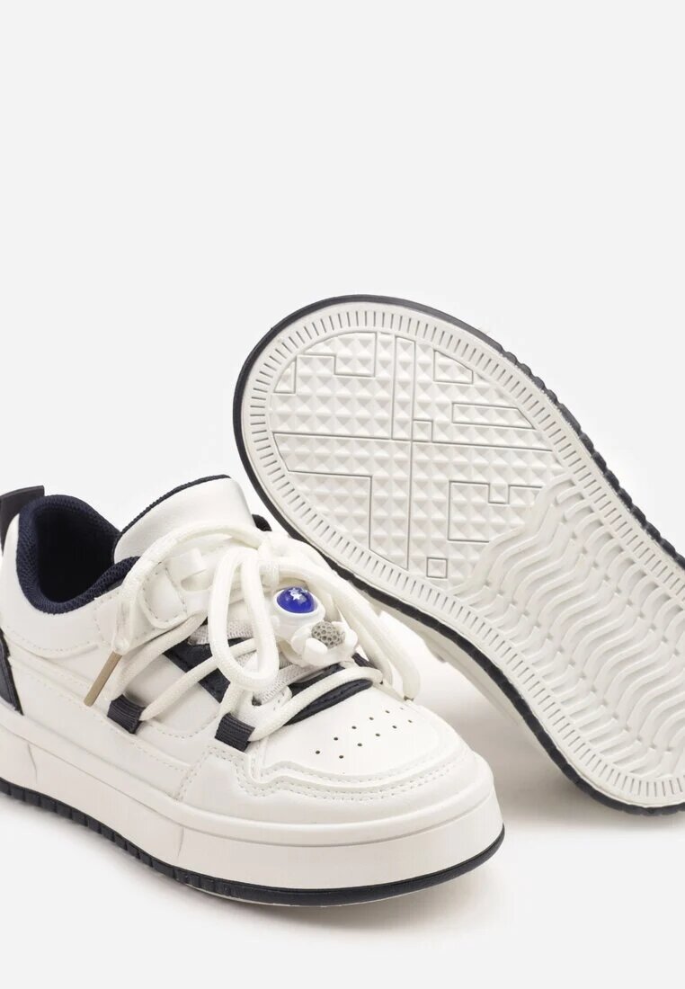  Pantofi sport bleumarin Adidași cu aplicații pe șireturi și perforații Tulresil