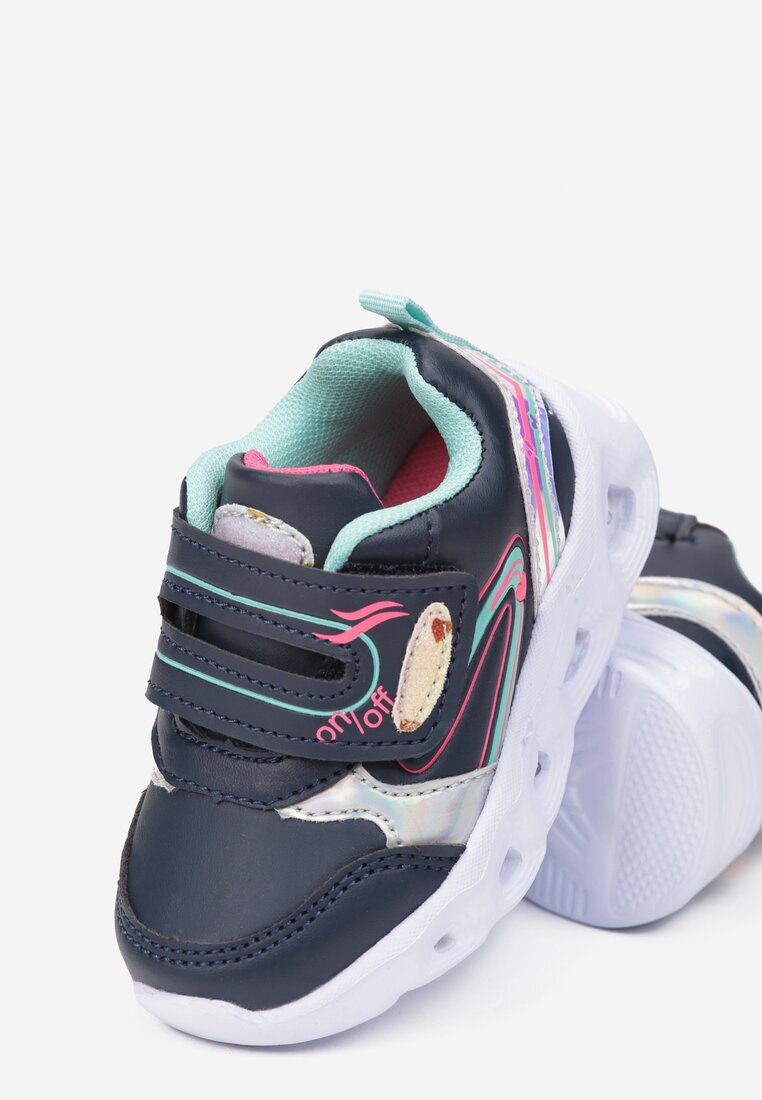 Pantofi Sport Bleumarin-Mentă LED Myrarpia