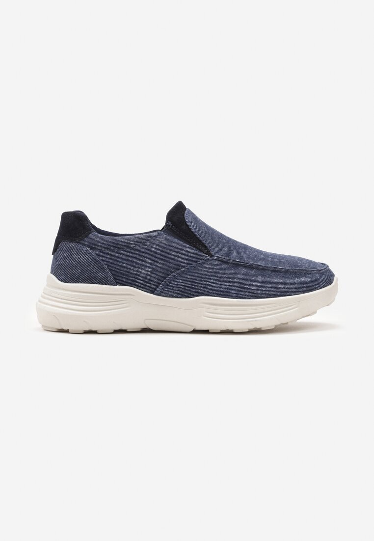  Pantofi Sport Bleumarin Slip-on cu parte superioară din denim Moasse