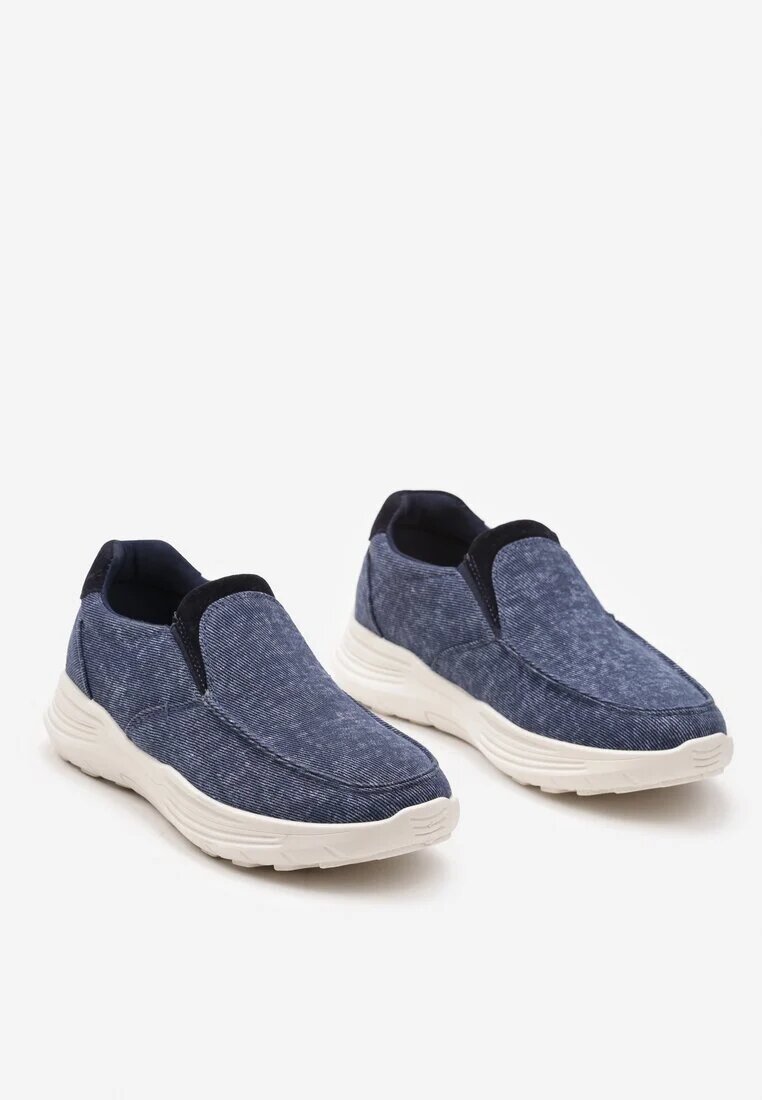 Pantofi Sport Bleumarin Slip-on cu parte superioară din denim Moasse