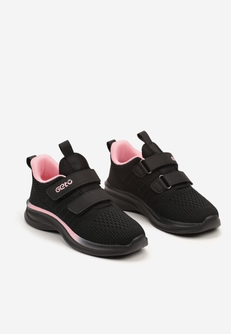  Pantofi Sport Clasici Negru-Roz cu scai Trigla