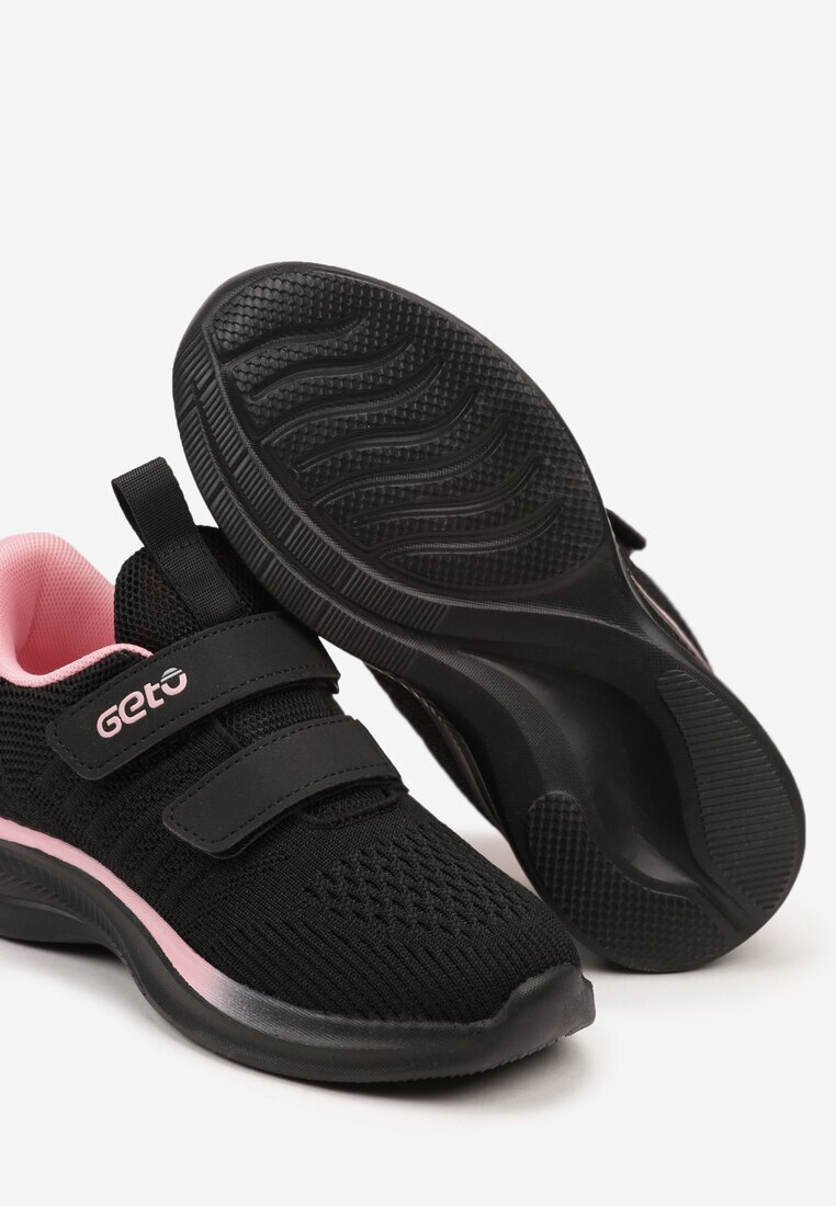  Pantofi Sport Clasici Negru-Roz cu scai Trigla