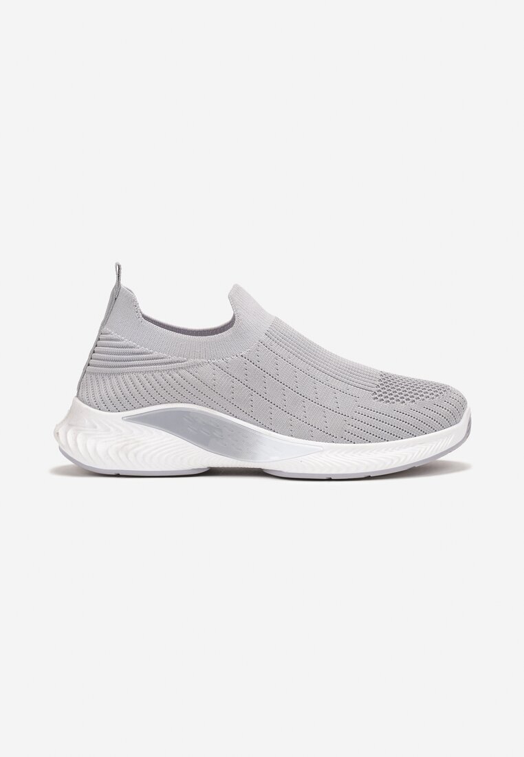  Pantofi sport Gri cu Partea superioară flexibilă și Talpă decorativă Pilly