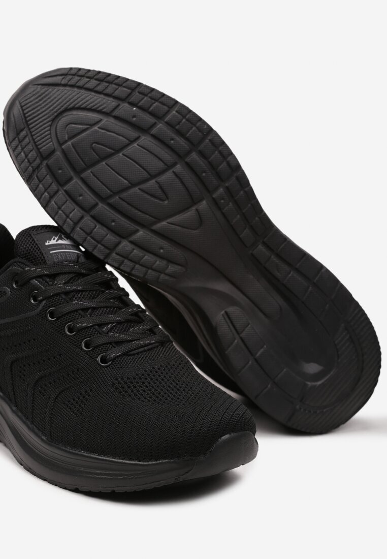  Pantofi Sport Negre Plate Clasice cu Șireturi Clarilla
