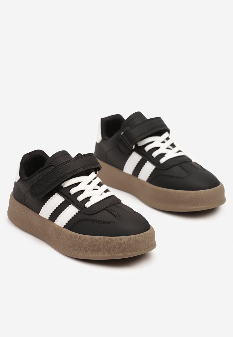  Pantofi Sport Negri Adidași Tenisi cu Branț din Piele și Curele Felresil
