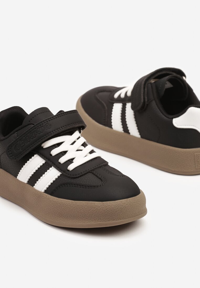  Pantofi Sport Negri Adidași Tenisi cu Branț din Piele și Curele Felresil