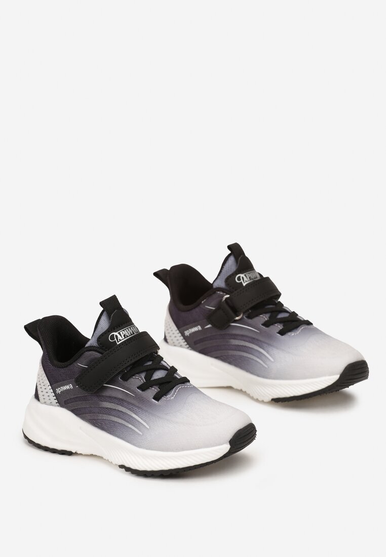  Pantofi Sport Negri cu guler redus cu Velcro și șireturi Lizreia
