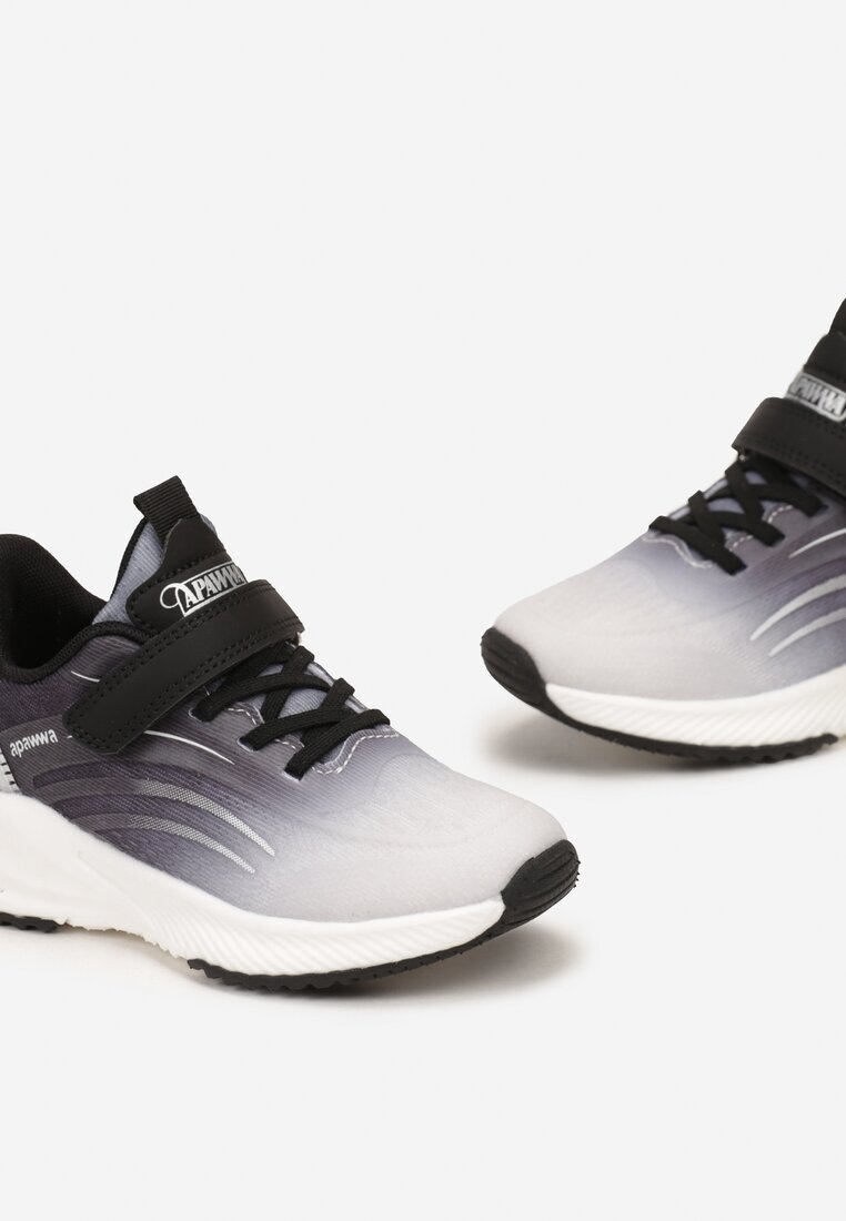  Pantofi Sport Negri cu guler redus cu Velcro și șireturi Lizreia