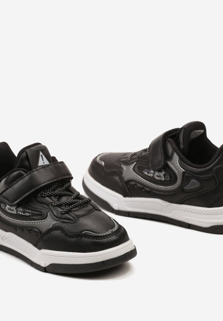  Pantofi Sport Negri cu închidere Velcro și șireturi decorative Lovira