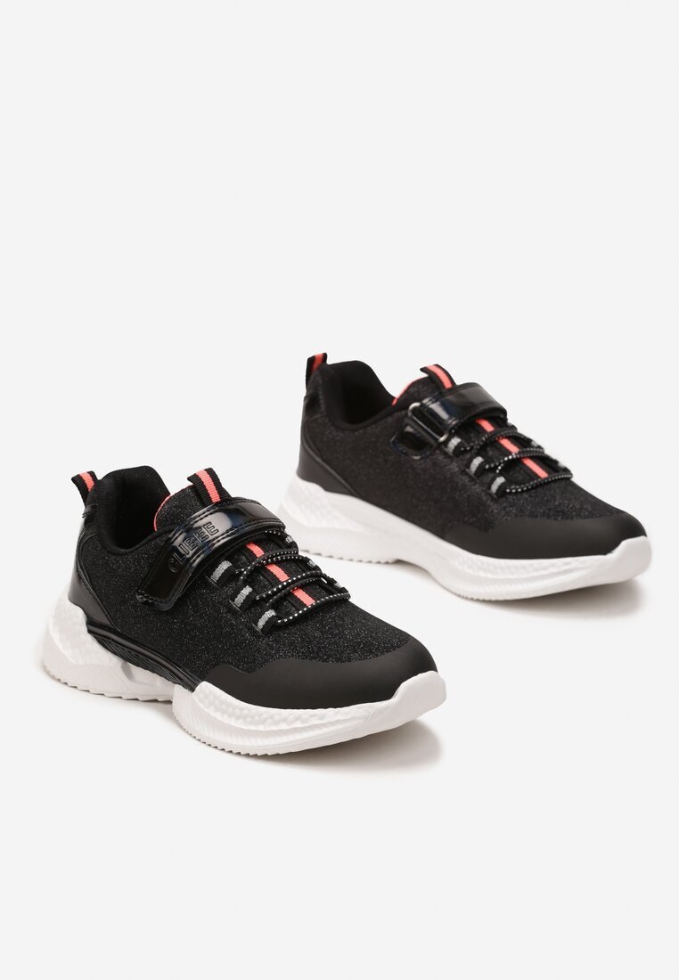  Pantofi Sport Negri cu Sclipici cu Închidere cu Velcro Nisael