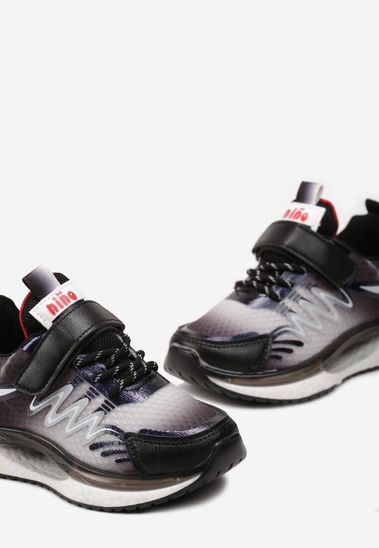  Pantofi Sport Negri cu Talpă Decorativă și Aplicații pe Carâmb cu Scai Oriellesa