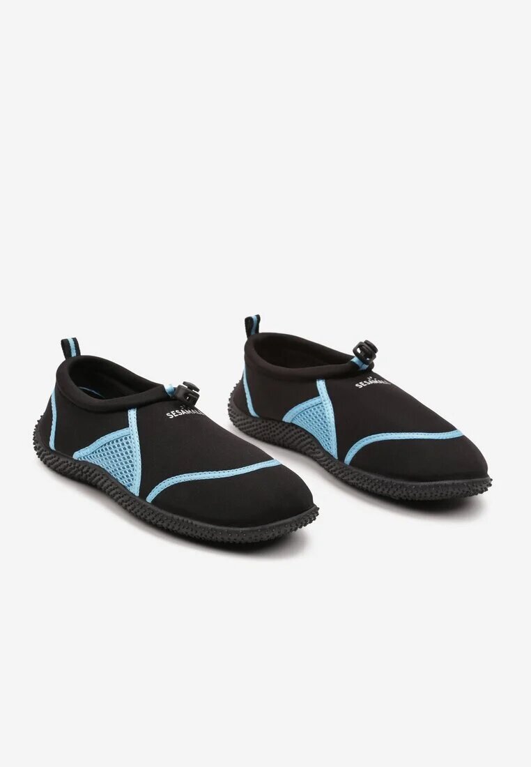  Pantofi sport Negru-Albastru din plasă slip-on cu carâmb elastic pentru sporturi acvatice Nelinda