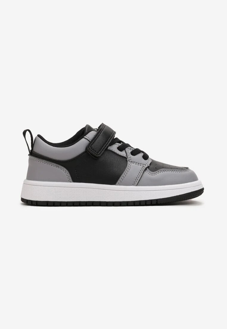  Pantofi Sport Negru-Gri Plati Cu scai și șireturi Haelia