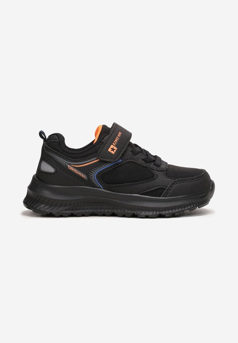  Pantofi Sport Negru-Portocaliu cu Scai Briel