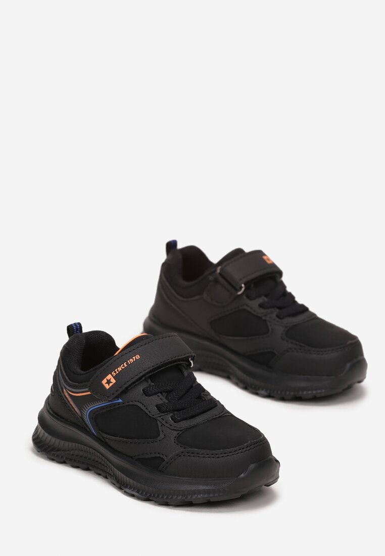  Pantofi Sport Negru-Portocaliu cu Scai Briel