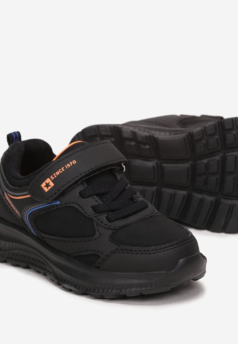  Pantofi Sport Negru-Portocaliu cu Scai Briel