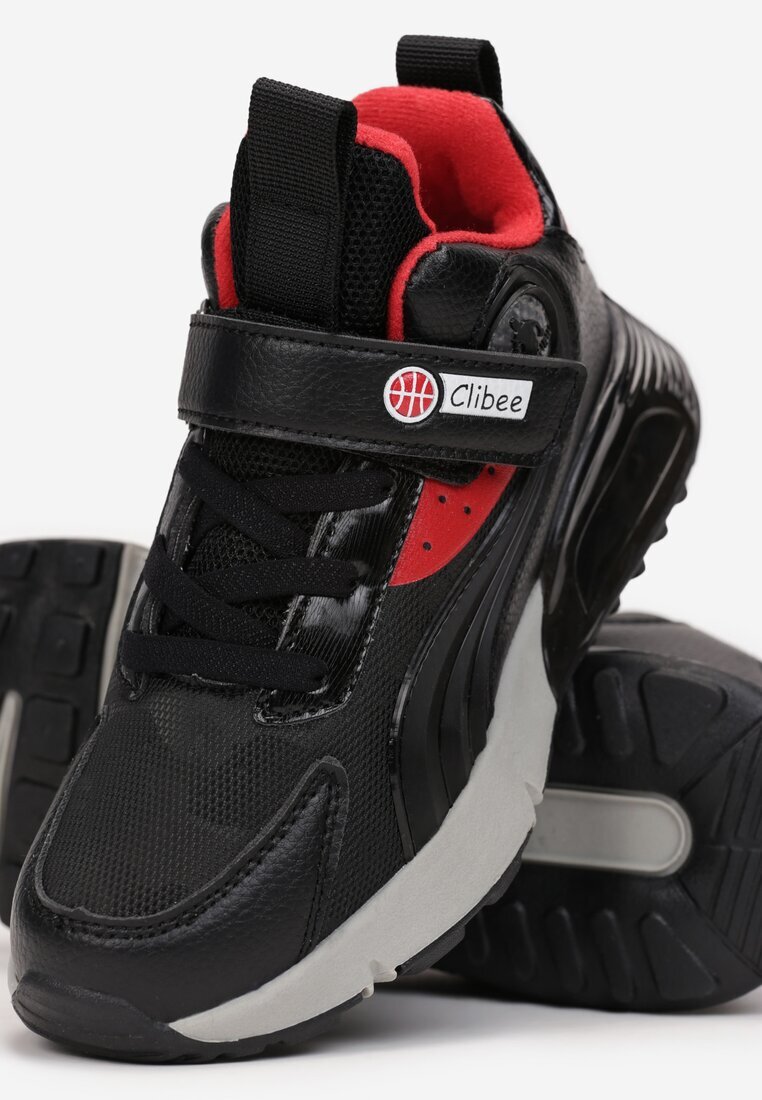  Pantofi sport Negru-Roșii cu scai Ciara