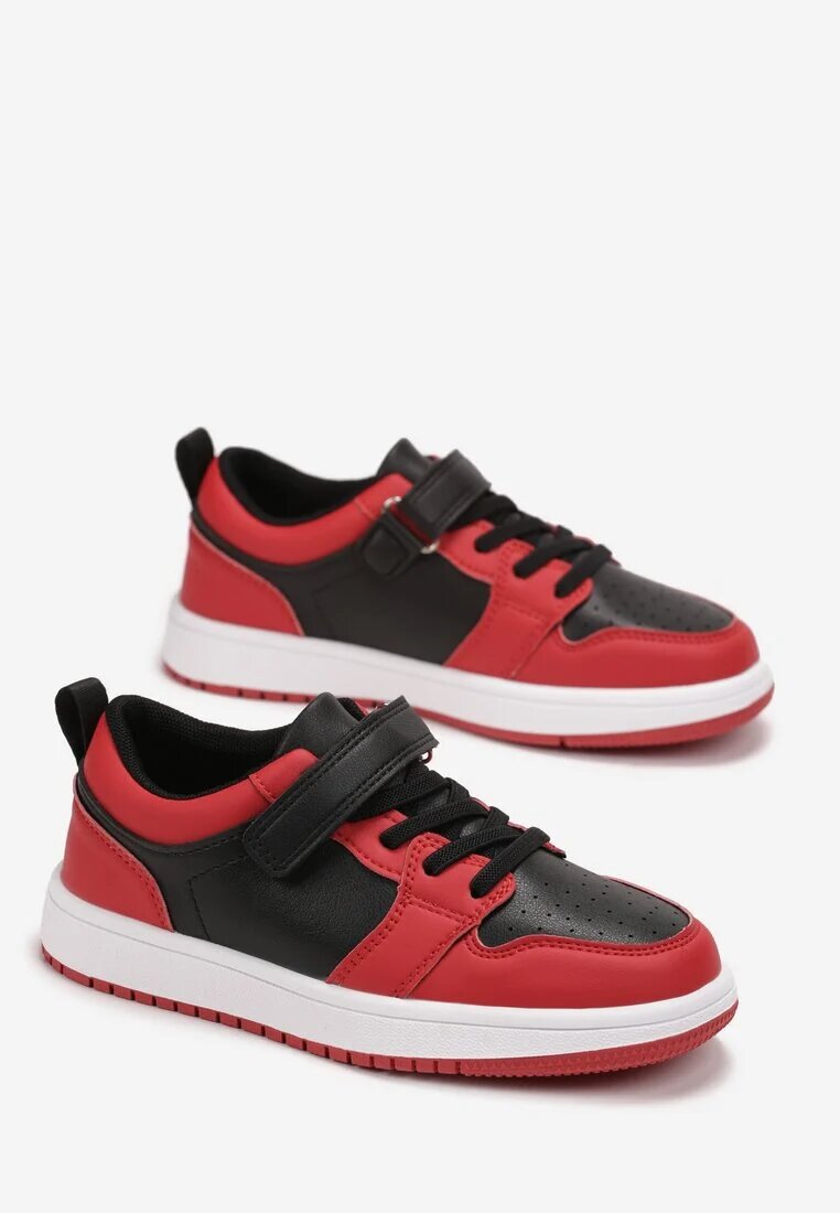  Pantofi sport Negru-Roșu Plati Cu scai și șireturi Haelia