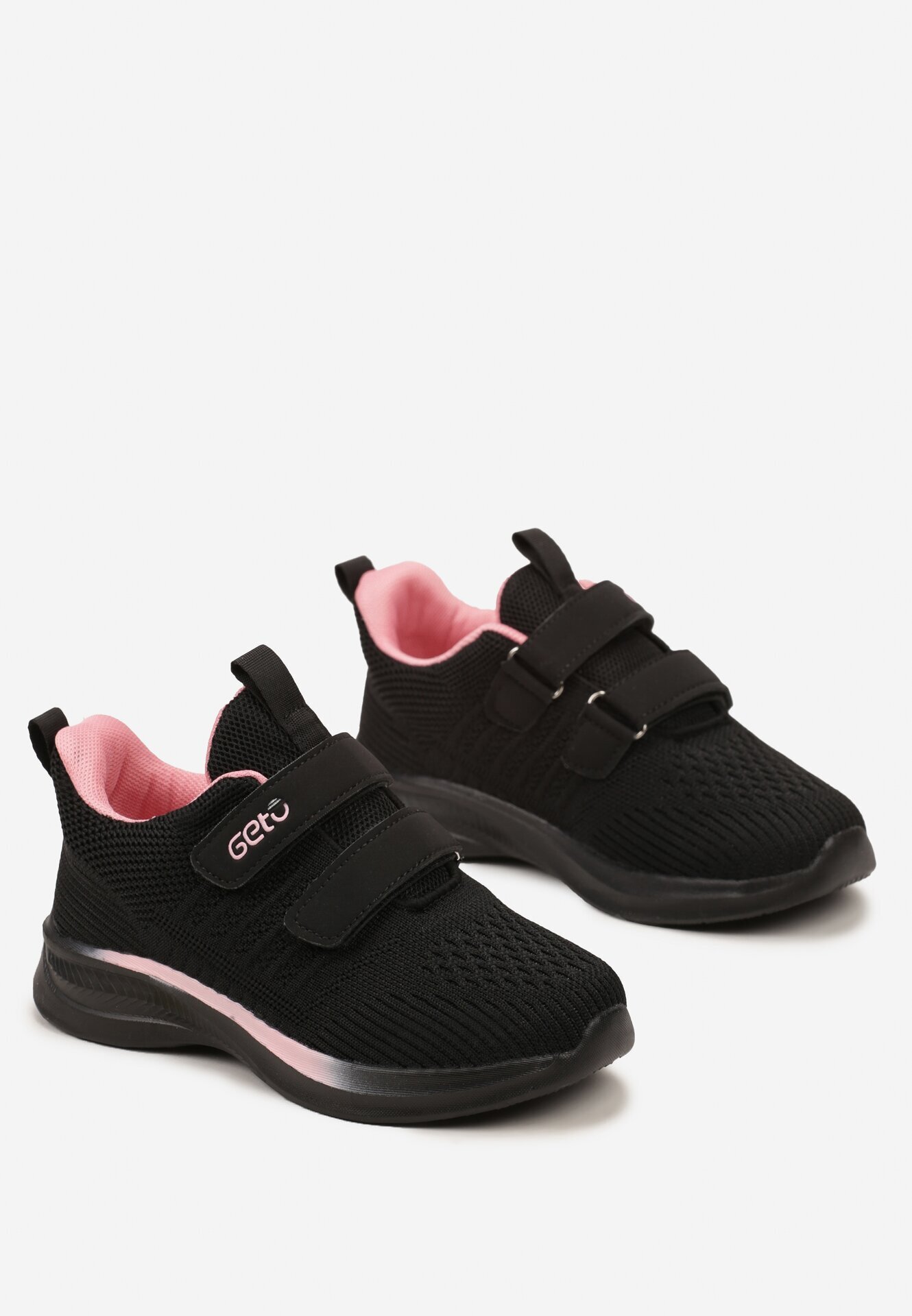  Pantofi Sport Negru-Roz cu Talpă Contrastantă și Arici Danivra