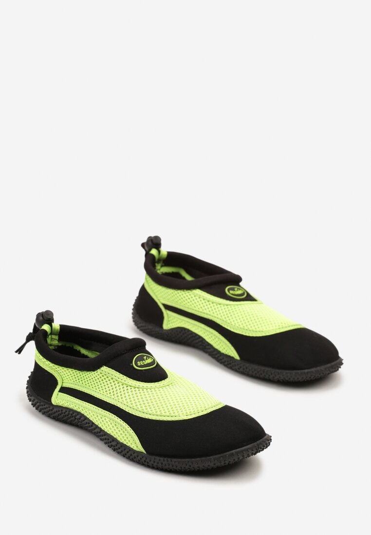  Pantofi sport Negru-Verde de apă din plasă cu talpă flexibilă Camagia