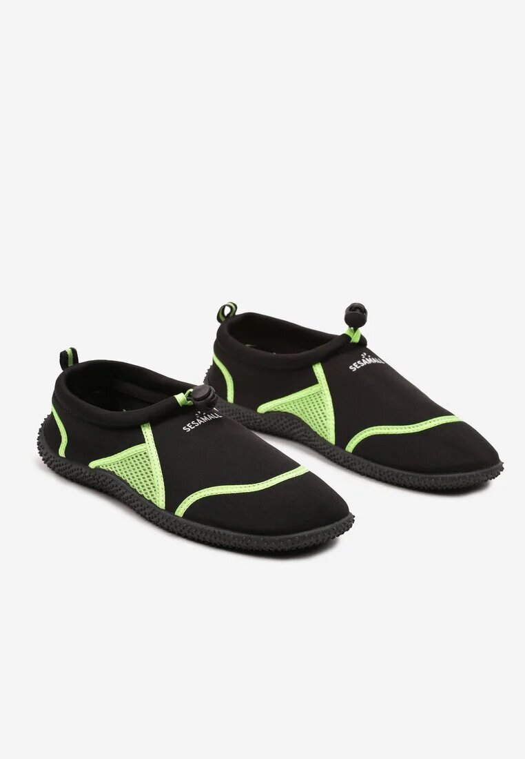  Pantofi Sport Negru-Verde din plasă slip-on cu parte superioară flexibilă pentru sporturi acvatice Nelinda
