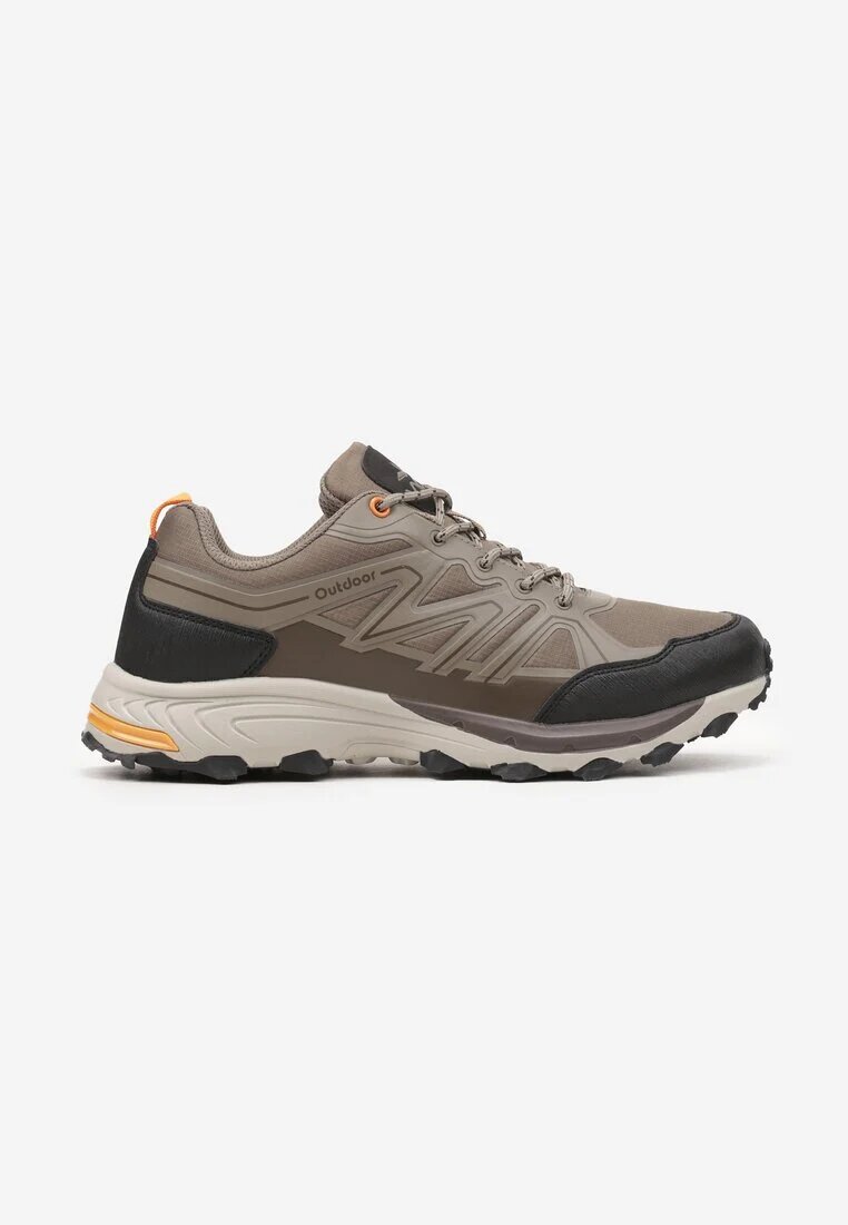  Pantofi Sport Plati Maro Deschis cu Talpă în Relief Evida