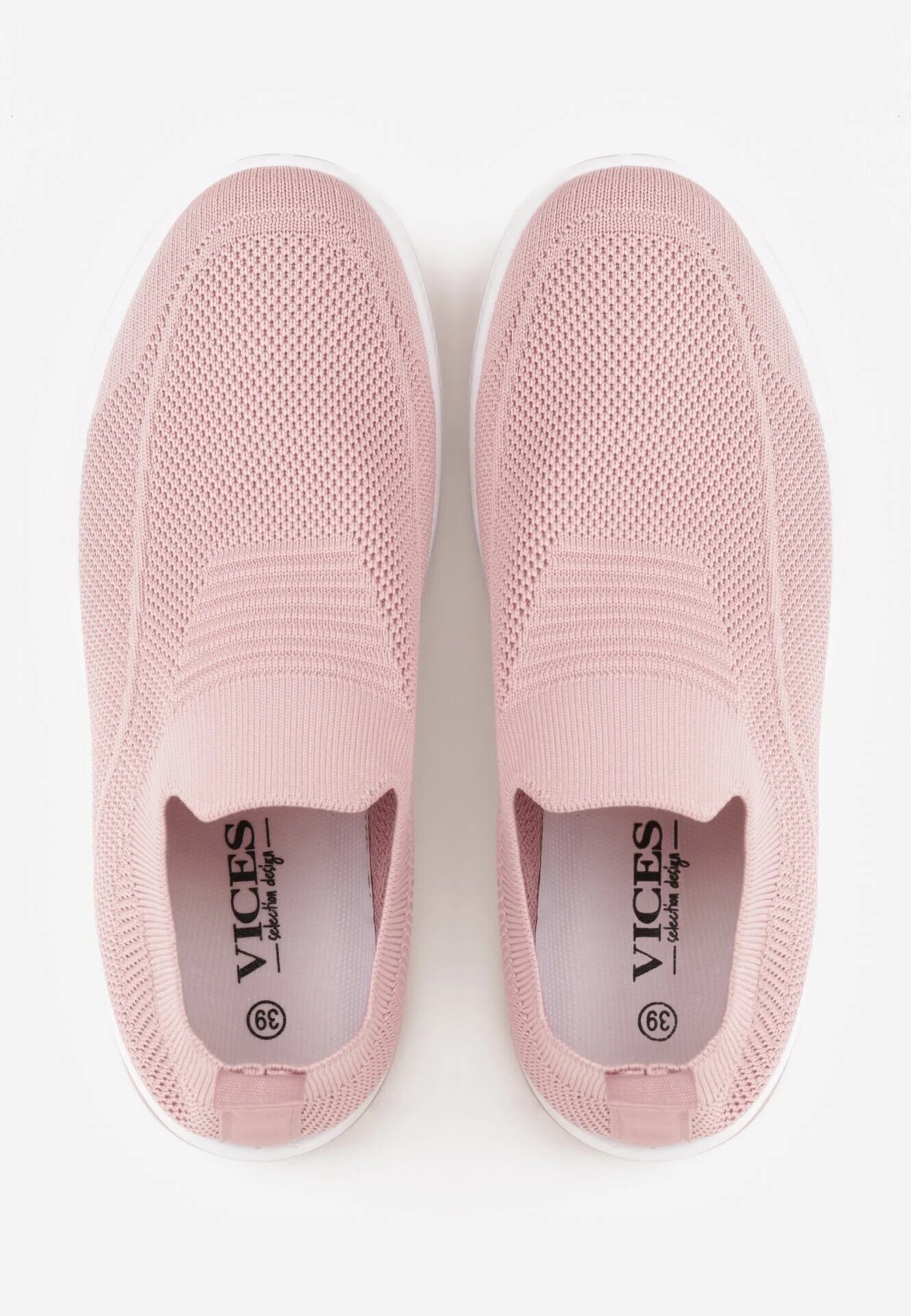  Pantofi Sport Roz Slip-on cu platformă pană cu Perforații Mellarina