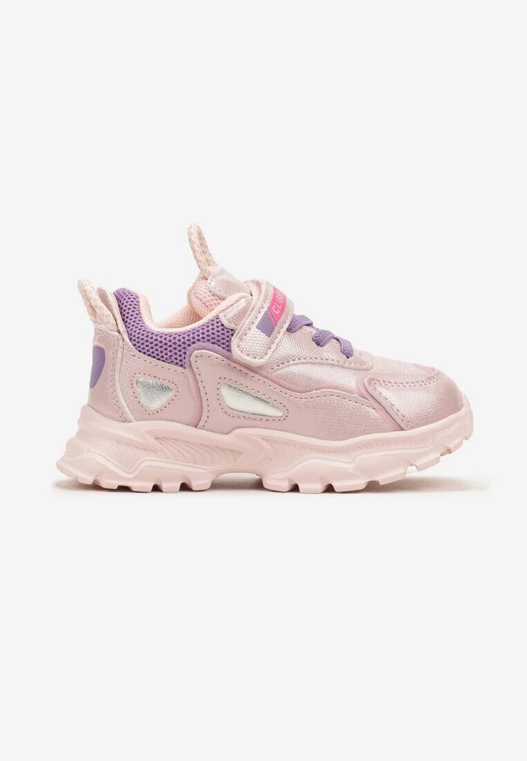  Pantofi sport Roz-violet Cu scai și șireturi decorative Derma