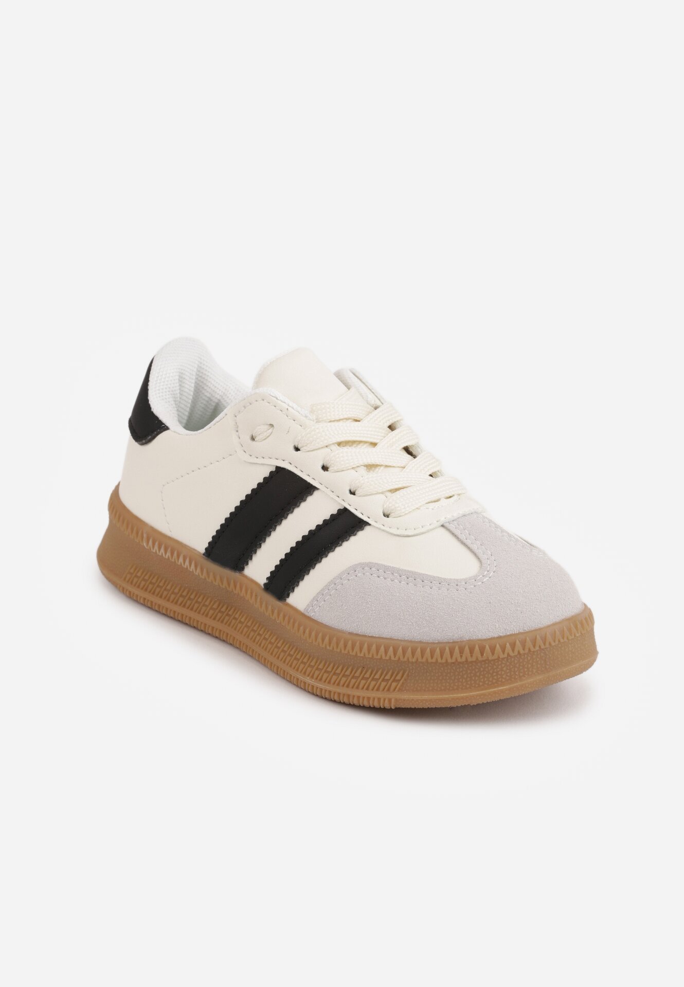  Pantofi sport sneakers în stil retro cu vârf larg Shaima Bej