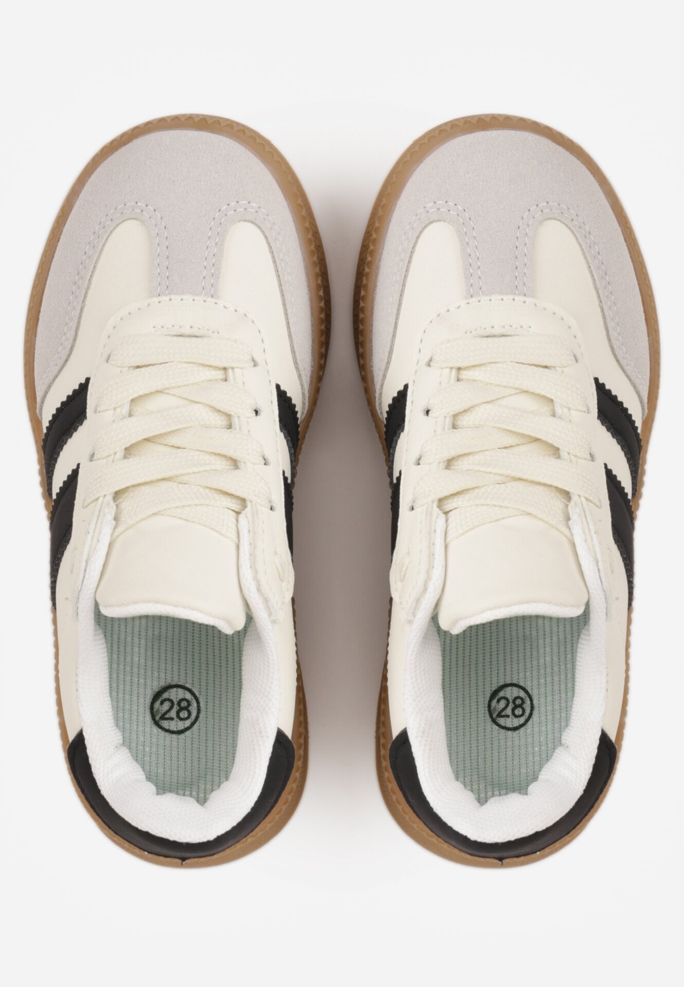  Pantofi sport sneakers în stil retro cu vârf larg Shaima Bej