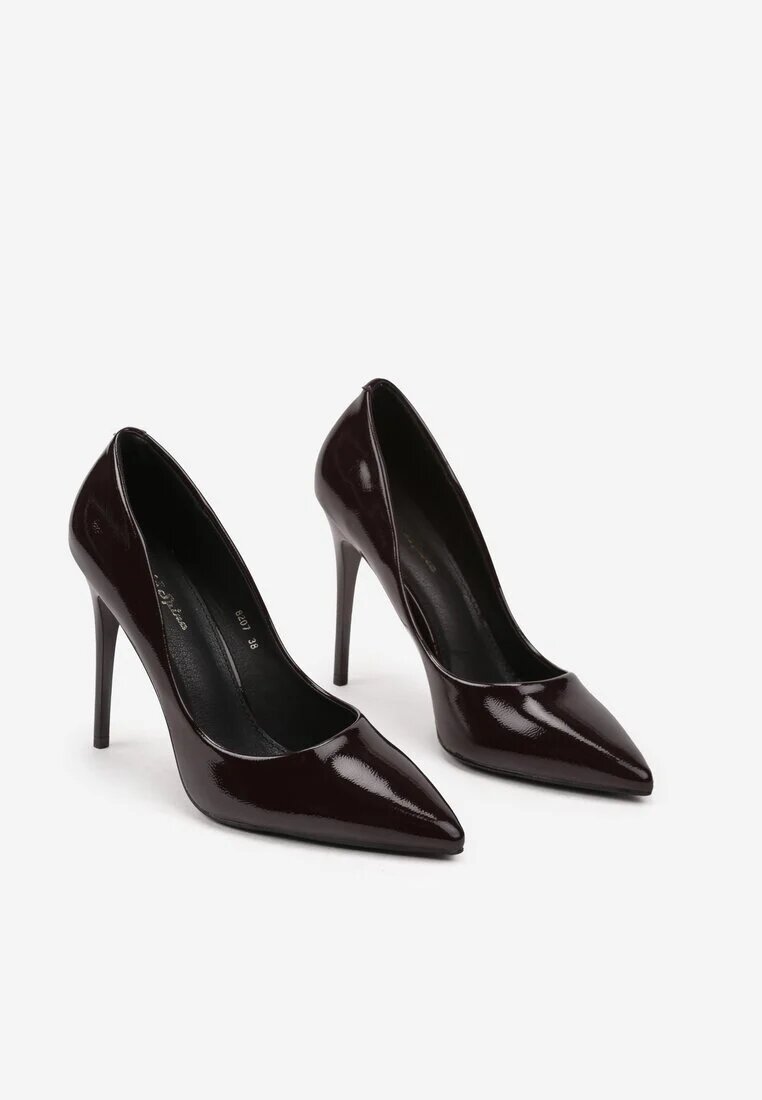  Pantofi stiletto Bordo Lăcuiți Clasici Raitlina