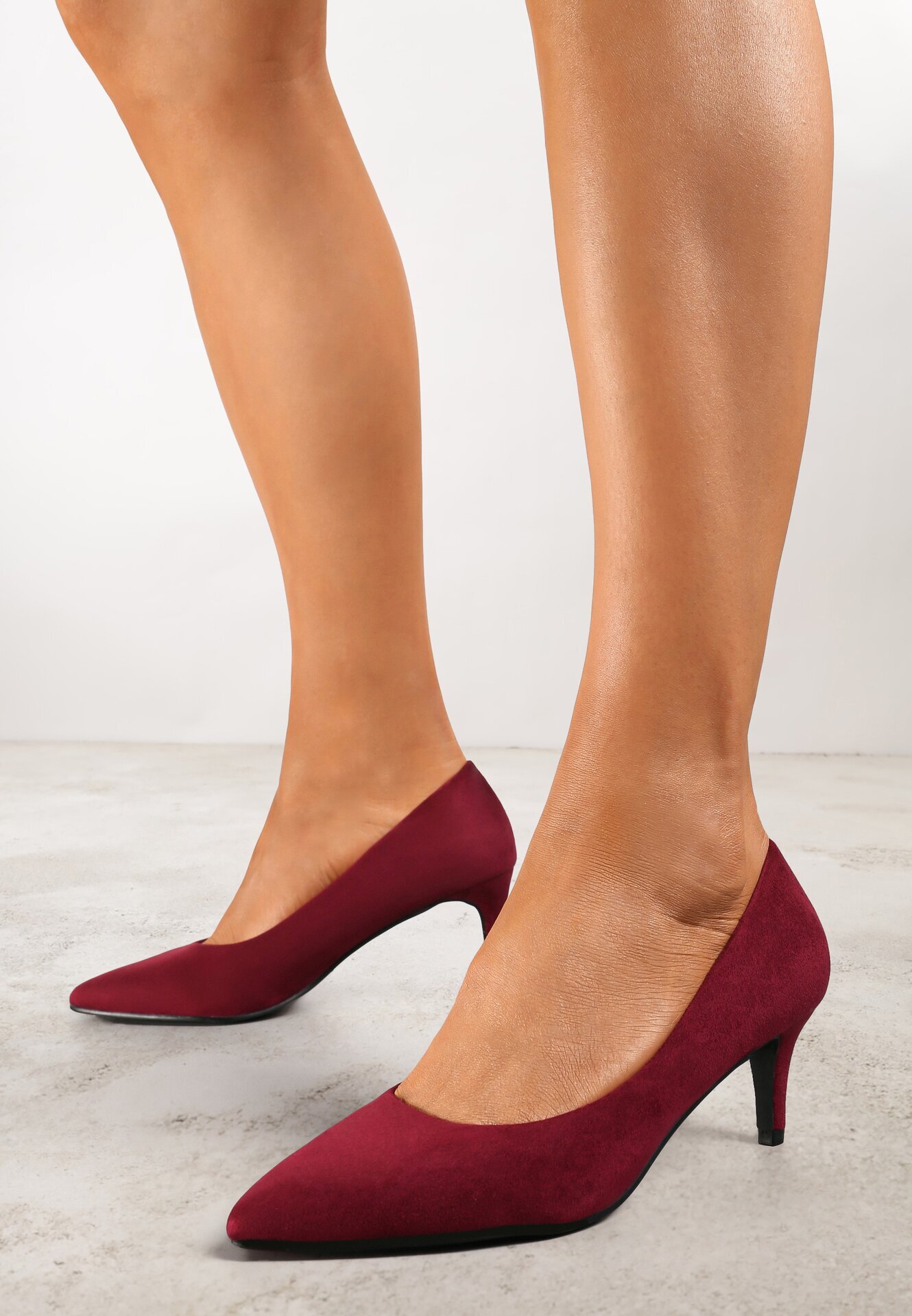  Pantofi stiletto clasici Bordo Ovirissa
