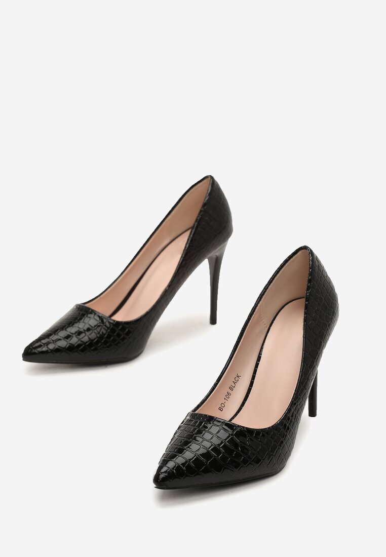  Pantofi stiletto Negre Hamster