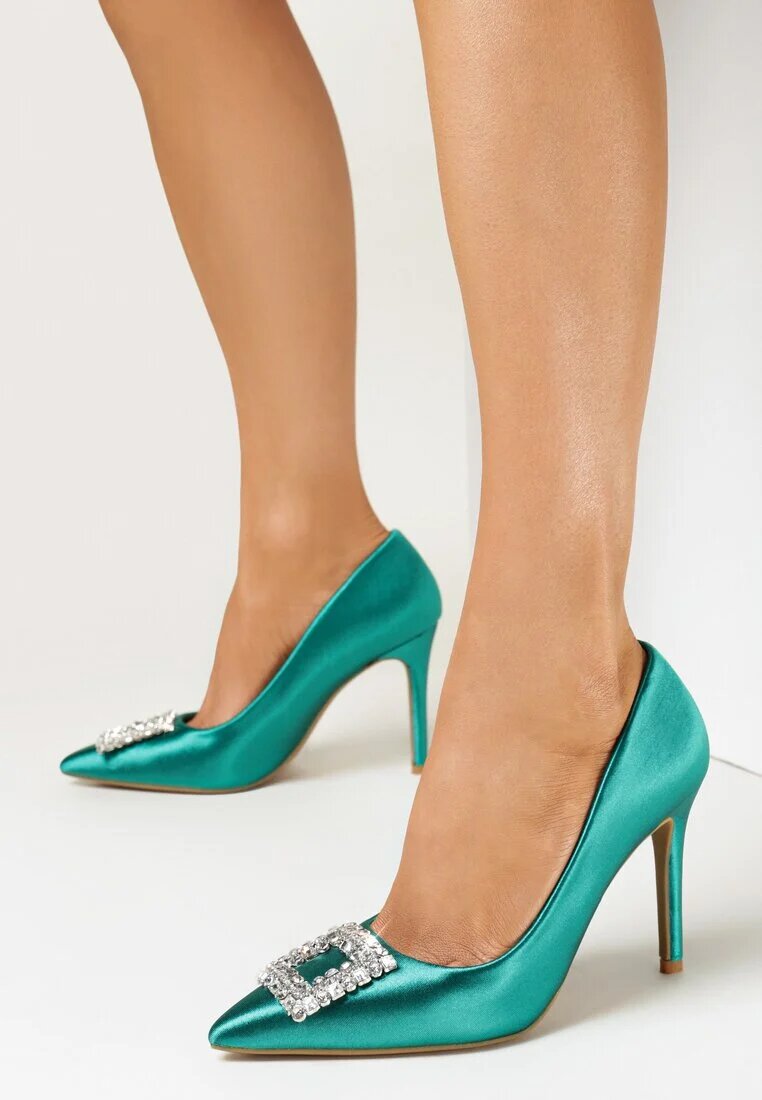  Pantofi stiletto Verzi
