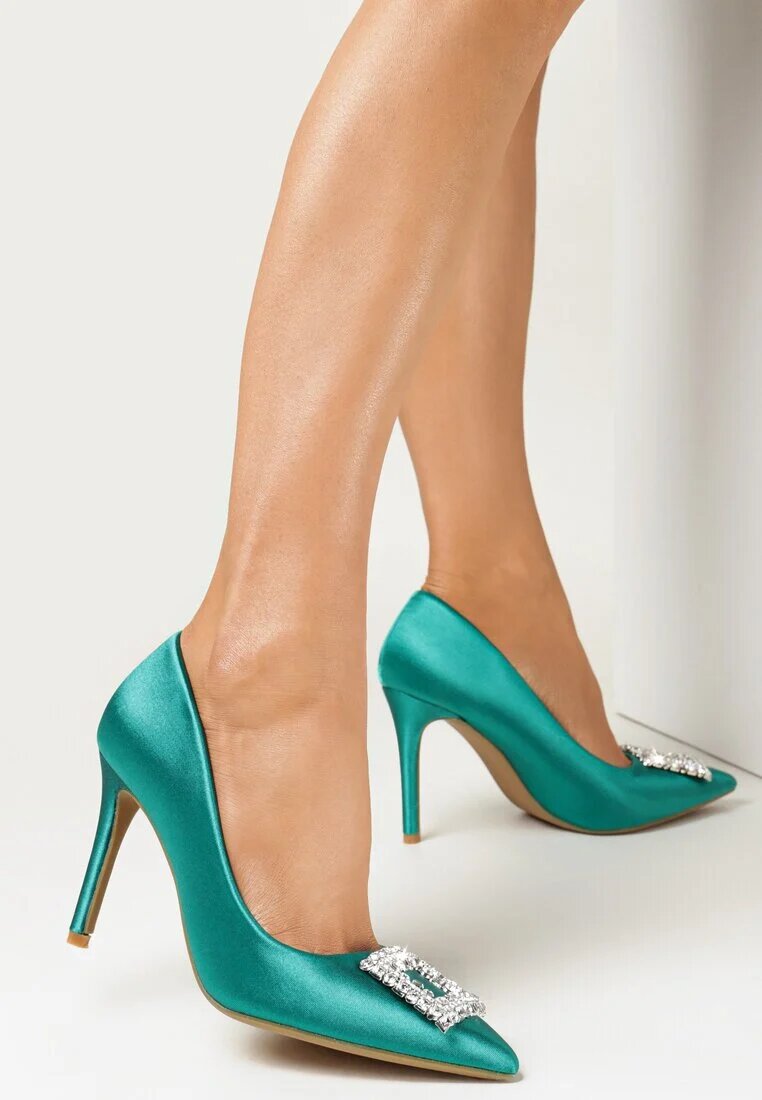  Pantofi stiletto Verzi