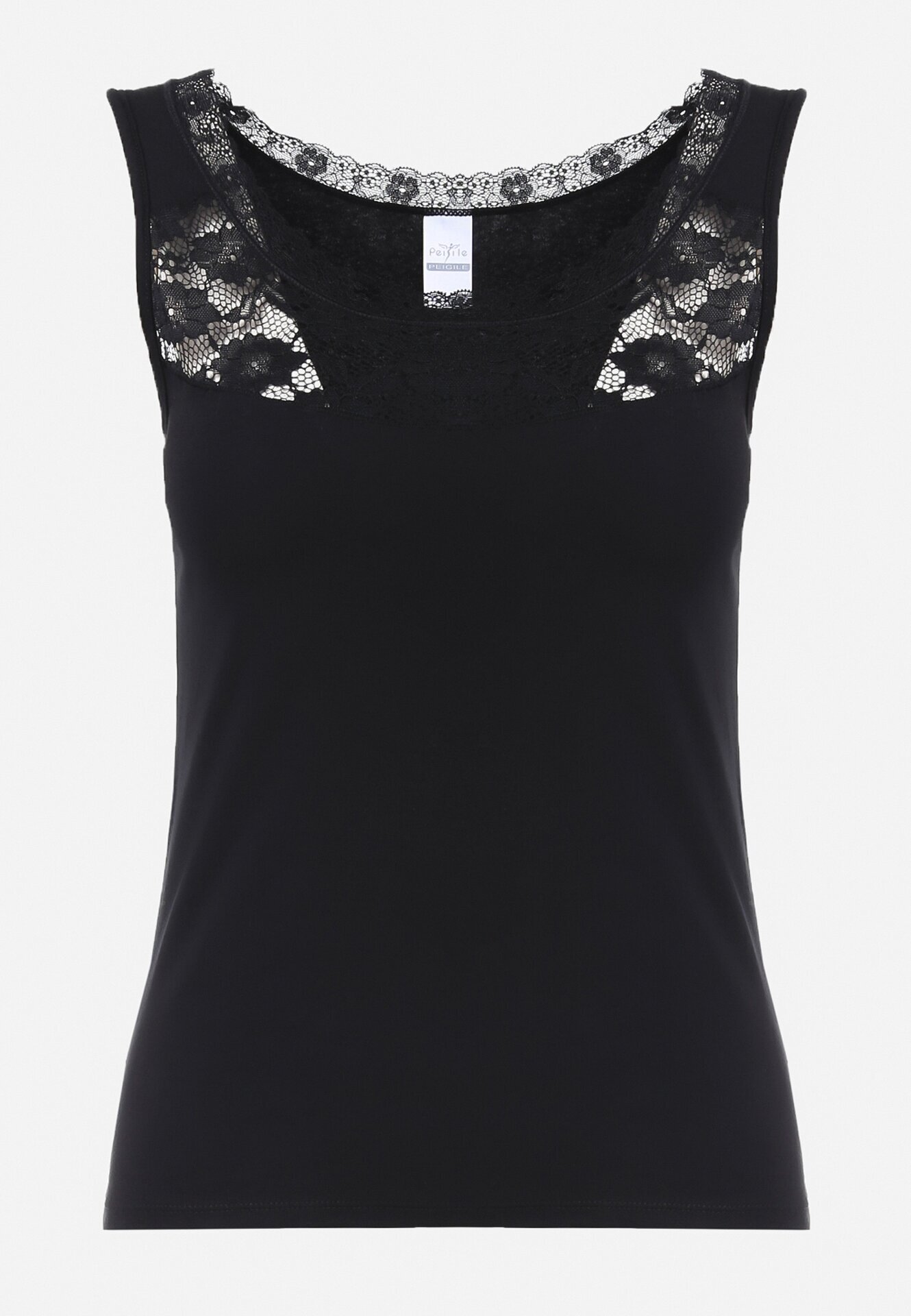 pesail Top Negru de Bumbac Fyreth