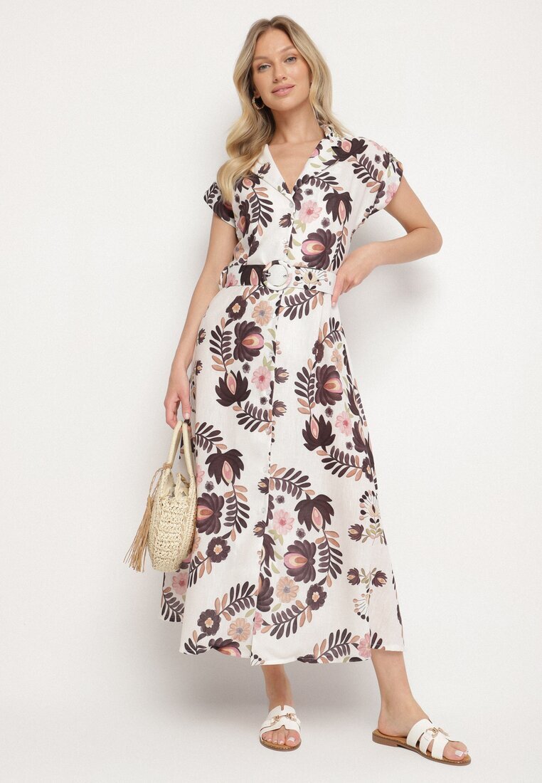 pretty Rochie Neagră cu Viscoză cu Croială tip Cămașă cu Curea cu Cataramă Nitasiela
