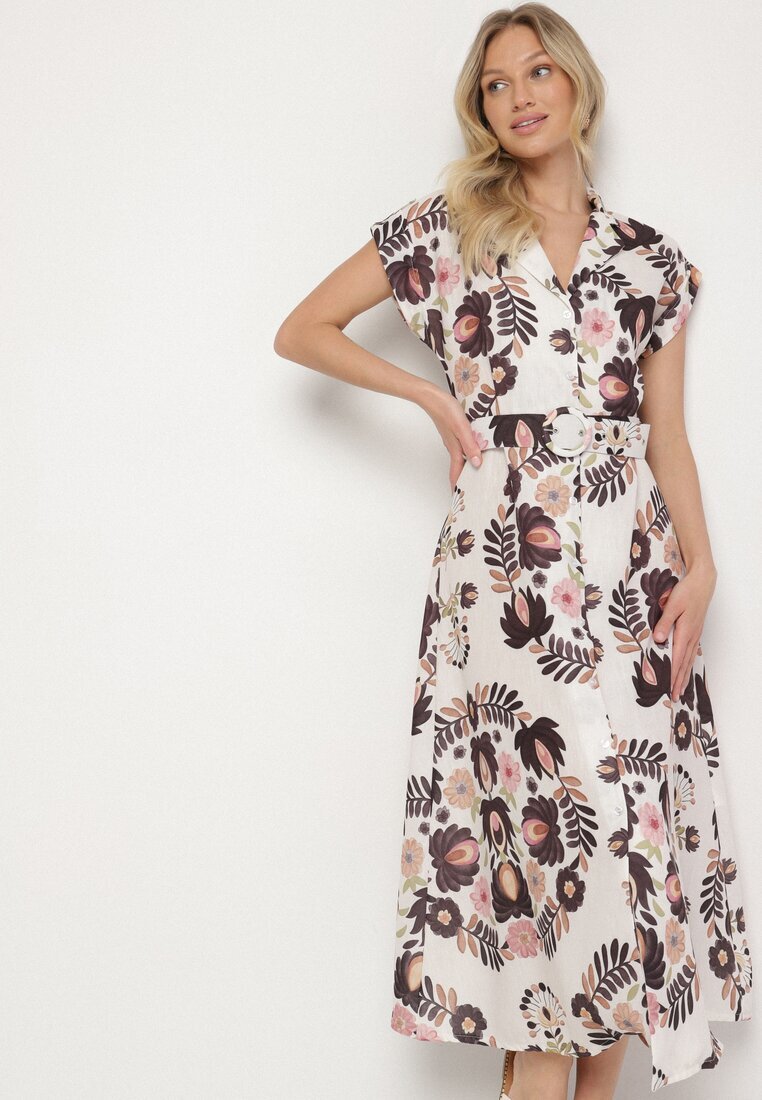 pretty Rochie Neagră cu Viscoză cu Croială tip Cămașă cu Curea cu Cataramă Nitasiela
