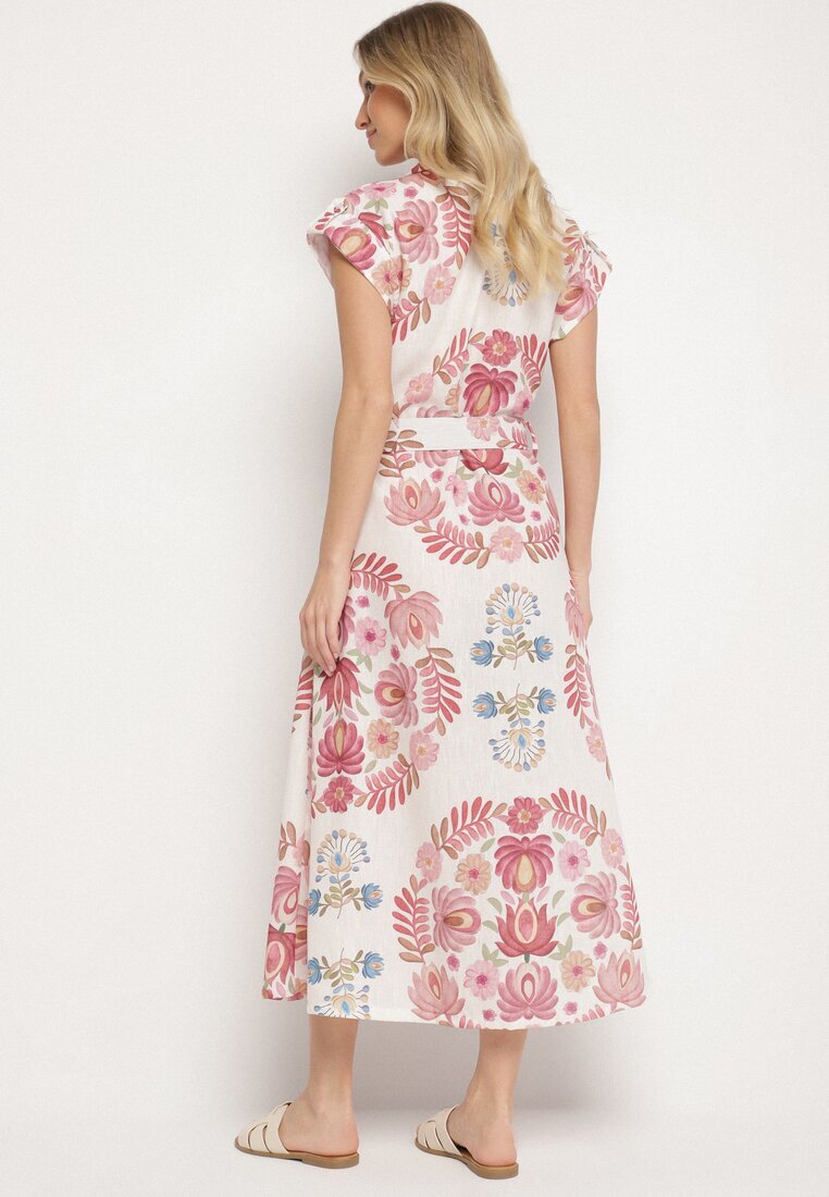 pretty Rochie Rozalie cu viscoză stil cămașă cu curea cu cataramă Nitasiela