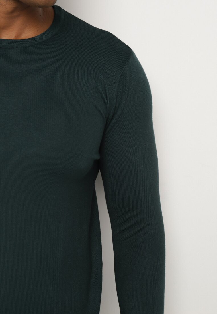  Pulover Verde Clasic cu Vâscoză și Modal Neaviana